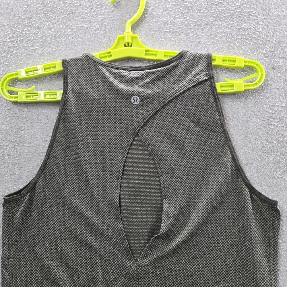 Lululemon Women Tank Top 4 Gray Open Up Sleeveless‎